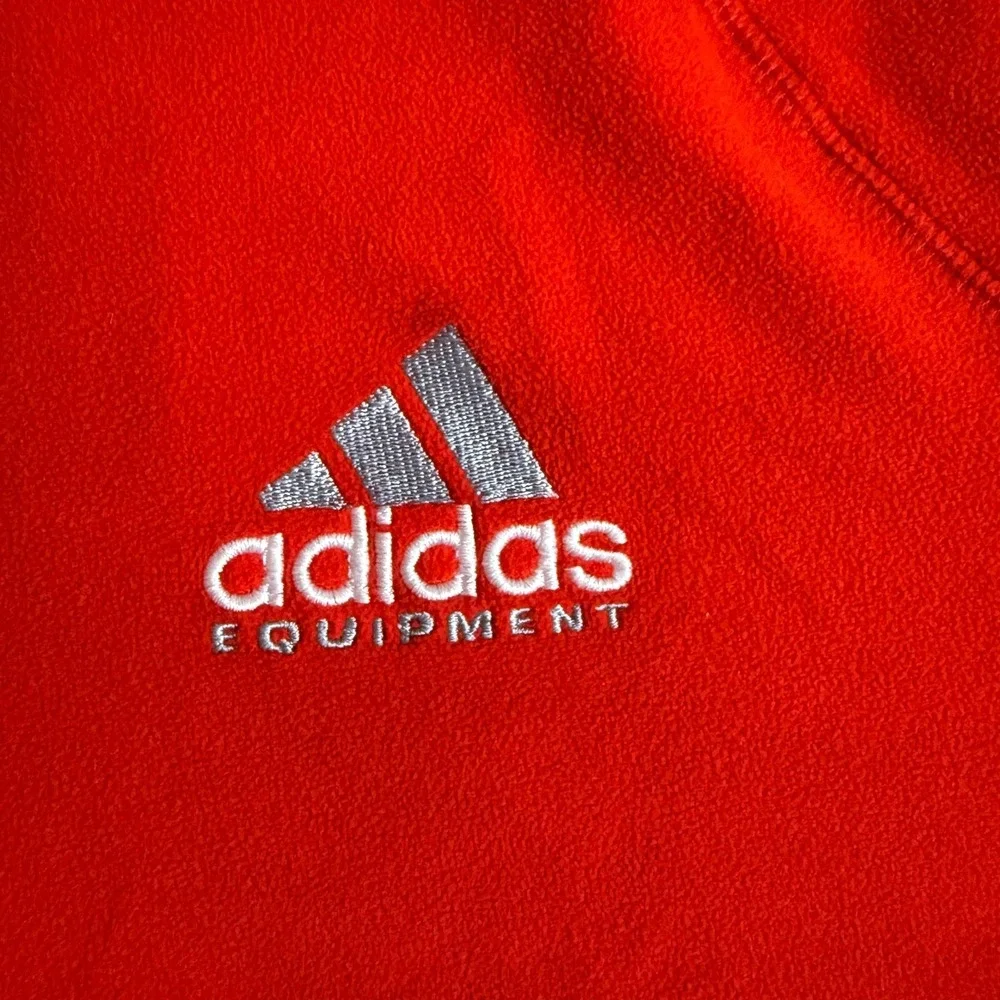 Vintage adidas Equipment Fleece Quarter Zip Pullover Red Men's M EQT‎ 90s